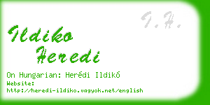 ildiko heredi business card